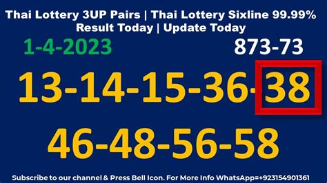 sixline thai lottery result